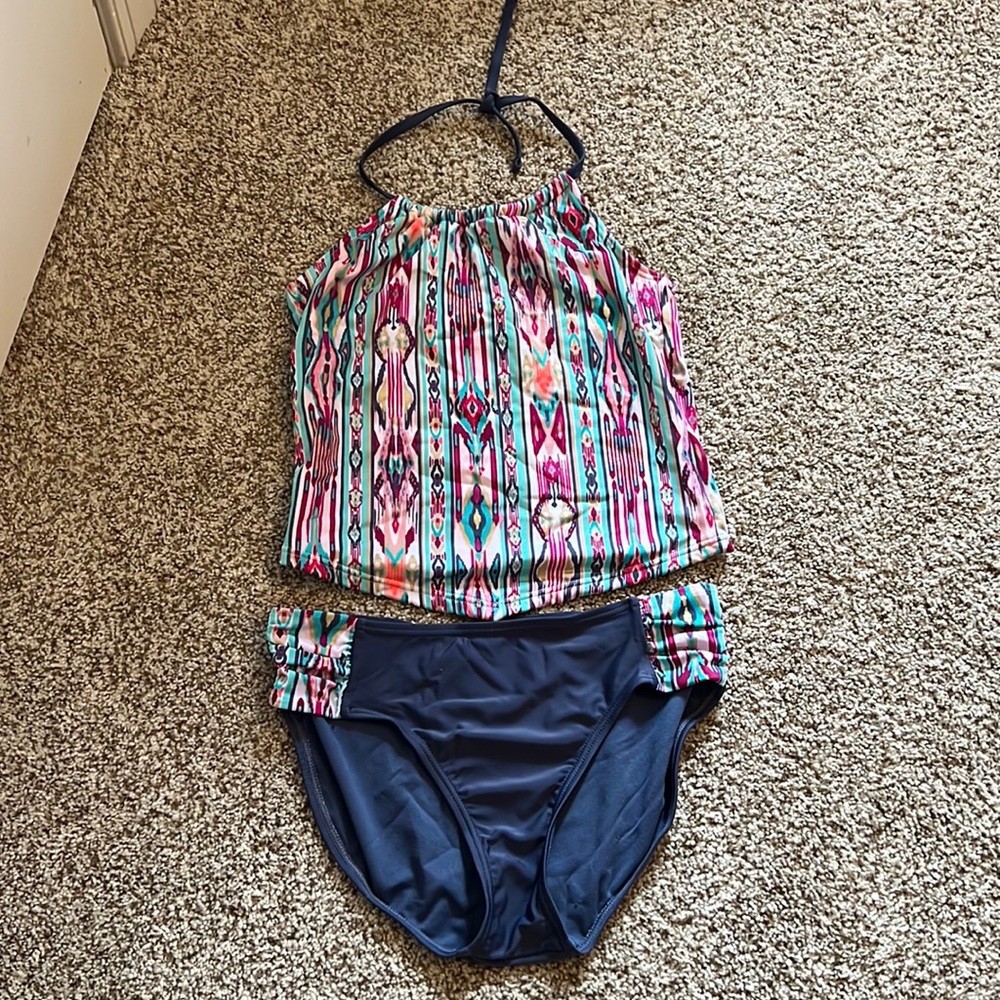XL Girls halter style tankini swim suit